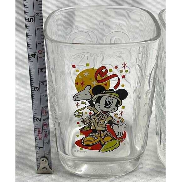 2000 Celebration Walt Disney McDonalds Mickey Mouse Drinking Glasses Set of 2 - Picture 8 of 9